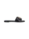 Tory Burch Open Toe Flat Sole Gold-tone Hardware