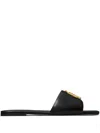 Tory Burch Open Toe Flat Sole Gold-tone Hardware