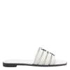 Tory Burch Ivory Leather Ines Slippers In White