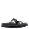 Tory Burch Sporty Slider Sandal With Swivel Details In Black