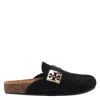 Tory Burch Mellow Suede Buckle Slide Mules
