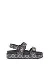 Tory Burch 35mm T Mono Kira Sport Jacquard Sandals