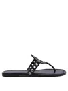 Tory Burch Miller Eyelet T-strap Flat Sandals