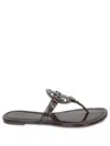 Tory Burch Glossy Patent T-strap Sandals