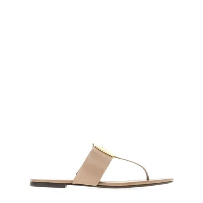 Tory Burch 10mm Georgia Leather Thong Sandals In 200