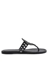 Tory Burch Miller Eyelet T-strap Flat Sandals