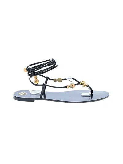 Pre-owned Tory Burch Sandals In Black