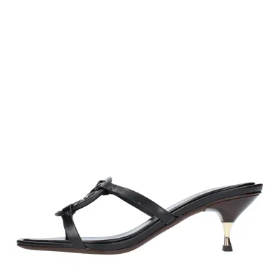 Tory Burch Sandals Black In Nero Neri E Grigi