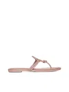 Tory Burch Miller Knotted Pave Leather Sandals In Malva
