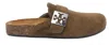Tory Burch Leather Mellow Mules In Green