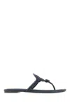 Tory Burch Miller Cut-out Leather Flip-flops In Black