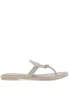 Tory Burch Flat Shoes In Stone Gray