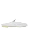 Tory Burch Mellow Jelly Mary Jane Ballerina Mules In White