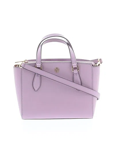 Pre-owned Tory Burch Satchel In Purple