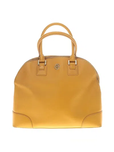 Pre-owned Tory Burch Satchel In Yellow