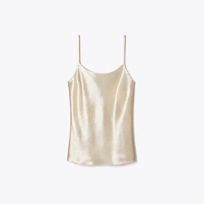 Tory Burch Satin Camisole In French Cream