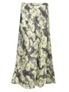 Tory Burch Printed Satin Skirt