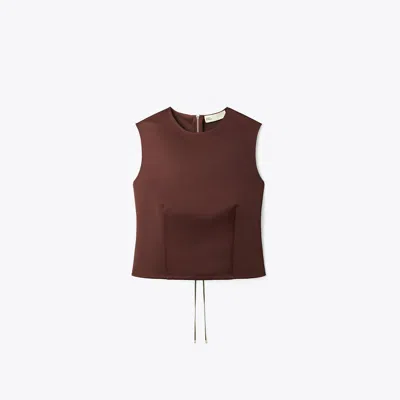 Tory Burch Satin Shell Top In Gold
