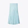 Tory Burch Satin Skirt In Blue