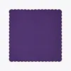 Tory Burch Scalloped Dinner Linen Napkin, Set Of 6 In Dark Purple