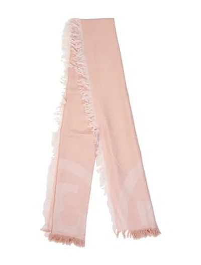 Pre-owned Tory Burch Scarf In Pink
