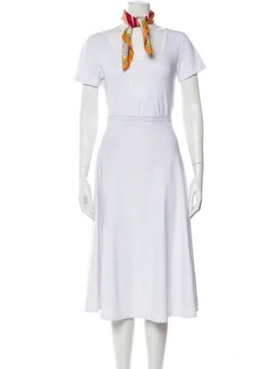 Pre-owned Tory Burch Scarf W/ Tags In Orange