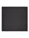Tory Burch Fringed Logo Pattern Scarf
