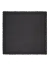 Tory Burch Fringed Logo Pattern Scarf