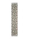 Tory Burch Logo-pattern Fringed Scarf In Neutral