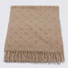 Tory Burch T Monogram Oblong Scarf In Brown
