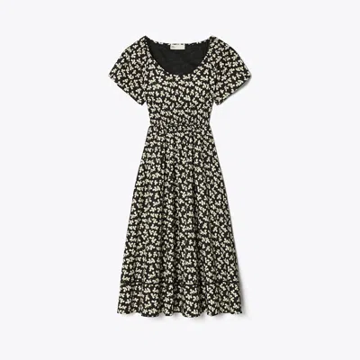 Tory Burch Scoop-neck Dress In Gray