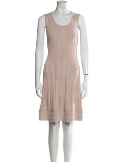 Pre-owned Tory Burch Scoop Neck Knee-length Dress In Pink
