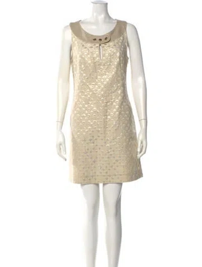 Pre-owned Tory Burch Scoop Neck Mini Dress