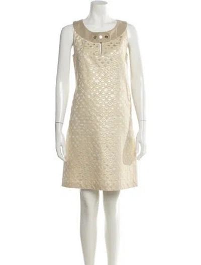 Pre-owned Tory Burch Scoop Neck Mini Dress