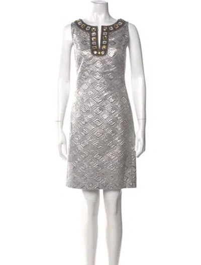 Pre-owned Tory Burch Scoop Neck Mini Dress