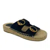 TORY BURCH SELBY TWO-BAND ESPADRILLE SLIDE