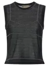 Tory Burch Mesh Top In Black