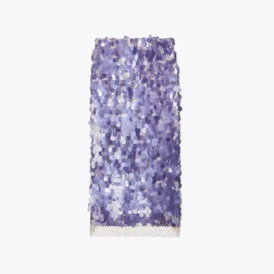 Tory Burch Sequined Skirt In Heirloom Lilac