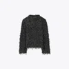 Tory Burch Sequined Wool Sweater In Black