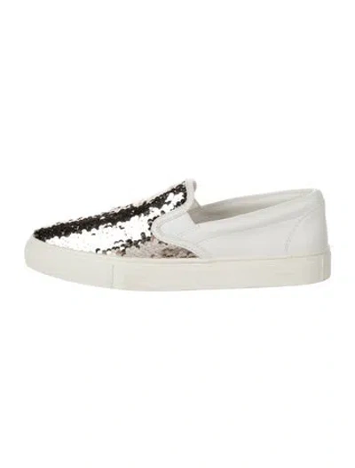 Pre-owned Tory Burch Sequins Colorblock Pattern Sneakers In Multi