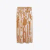 Tory Burch Sequins Skirt In Mocha Mesh