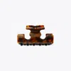 Tory Burch Serif-t Hair Clip In Tortoise