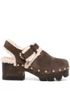 Tory Burch Lug Sole Clog In Brown