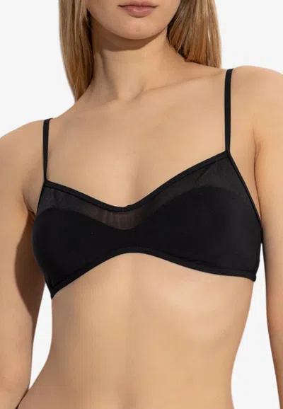 Tory Burch Sheer Panel Bikini Top