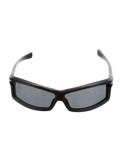 Pre-owned Tory Burch Shield Tinted Sunglasses In Brown