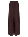 Tory Burch Shiny Pants In Brown