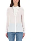 Tory Burch Shirt With Bow In White