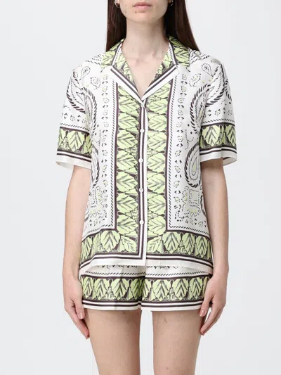 TORY BURCH TORY BURCH SILK SHIRT WITH ETHNIC PRINT,I19863005