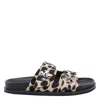 Tory Burch Sporty Slide Sandal With Twist Details Scarpe Basse Animalier In Animal Print