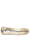 Tory Burch Georgia Metallic Medallion Ballerina Flats